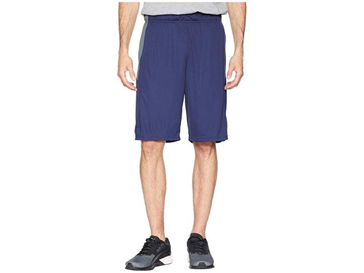 Puma Energy Knit-mesh Shorts (peacoat/iron Gate) Men's Shorts