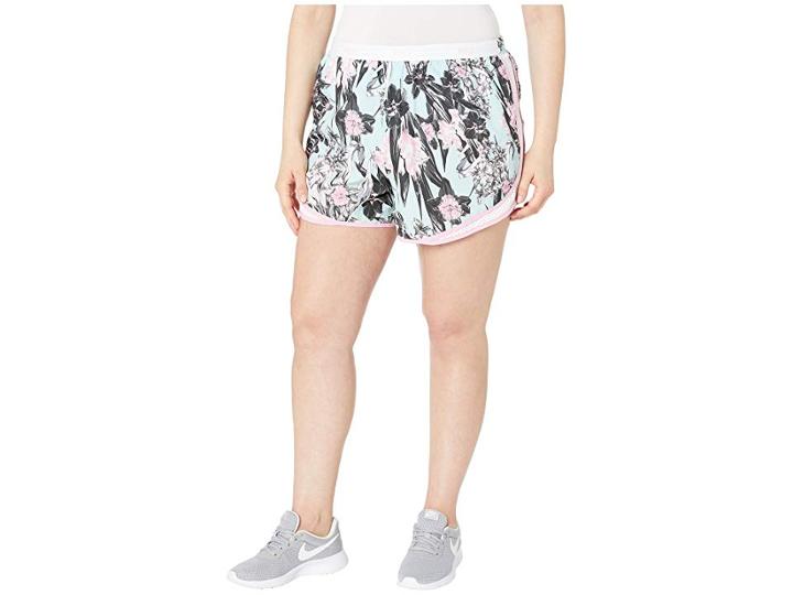 Nike Tempo Shorts Hyper Femme (size 1x-3x) (topaz Mist/pink Rise/wolf Grey) Women's Shorts