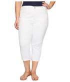Nydj Plus Size Plus Size Alina Capris In Optic White (optic White) Women's Jeans