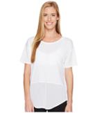 Lucy Lighten Up Mesh Short Sleeve (lucy White) Women's Short Sleeve Pullover