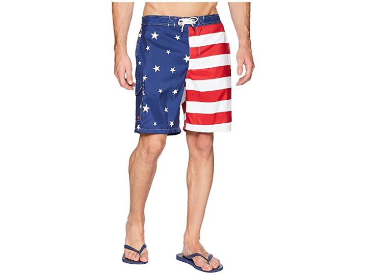 Polo Ralph Lauren Americana Flag Kailua Swim Trunk (americana Flag) Men's Swimwear