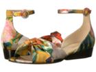 Nine West Lumsi Sandal (yellow Multi Water Color Floral Crystal Satin) Women's Sandals