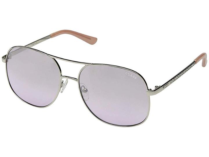 Guess Gf6081 (shiny Light Nickeltin/gradient) Fashion Sunglasses