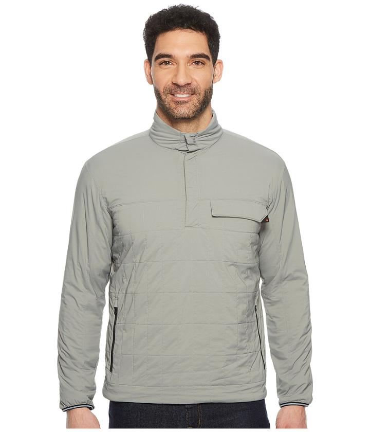 Mountain Hardwear Escape Insulated Pullovertm (manta Grey) Men's Long Sleeve Button Up