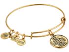 Alex And Ani Charity By Design My Love Is Alive Charm Bangle (rafaelian Gold Finish) Bracelet