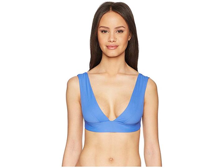 Vitamin A Swimwear Magnolia V-neck Top (beach Blue Ecolux) Women's Swimwear