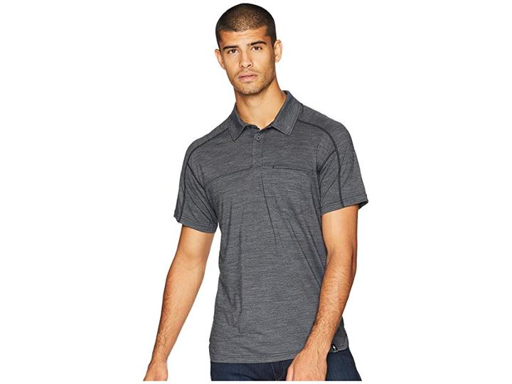 Smartwool Everyday Exploration Short Sleeve Polo (charcoal) Men's Short Sleeve Pullover