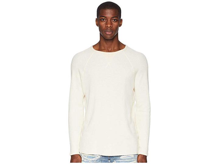 Bldwn Luis Raglan Thermal Top (vintage White) Men's T Shirt