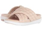 Fitflop Loosh Luxetm Cross Slide Leather Sandals (nude Leather) Women's  Shoes