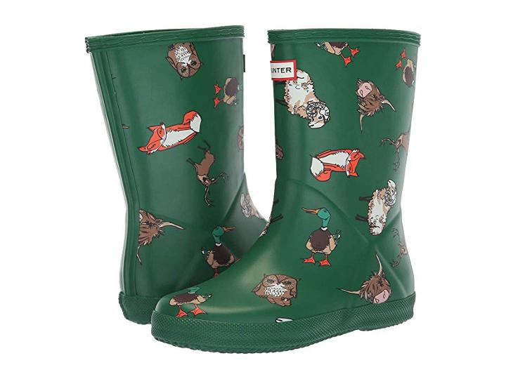 Hunter Kids First Classic Highland Print (toddler/little Kid) (highland Animal Print) Kids Shoes