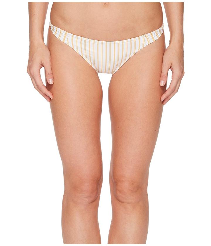 O'neill Highway Stripe Twist Tab Side Bikini Bottom (daisy) Women's Swimwear