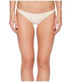 O'neill Highway Stripe Twist Tab Side Bikini Bottom (daisy) Women's Swimwear