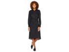 Catherine Catherine Malandrino Collared Front Knot Midi Dress (pinstripe) Women's Dress