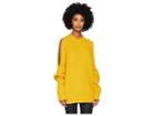 Mcq Cut Out Rib Crew Neck (marigold) Women's Clothing