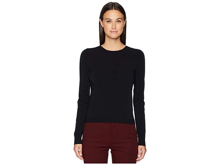 Vince Shrunken Crew (black) Women's Clothing