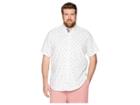 Nautica Big & Tall Big Tall Short Sleeve Print Woven (bright White) Men's Clothing