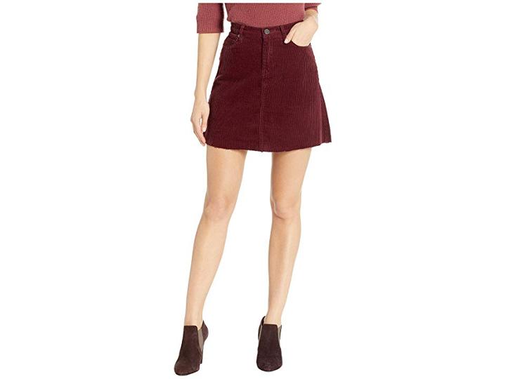 Blank Nyc Corduroy Mini Skirt In Merlot (merlot) Women's Skirt