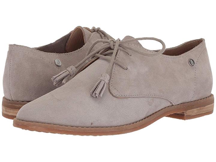 Hush Puppies Chardon Oxford (ice Grey Suede) Women's Lace Up Cap Toe Shoes