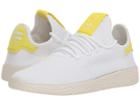 Adidas Originals Kids Pw Tennis Hu J (big Kid) (white/yellow/chalk White) Kids Shoes