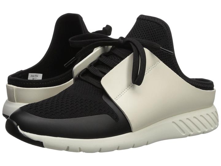 Dolce Vita Braun (black/white Knit) Women's Shoes