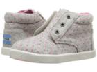 Toms Kids Paseo High Sneaker (infant/toddler/little Kid) (grey Wool Polka Dot) Girls Shoes