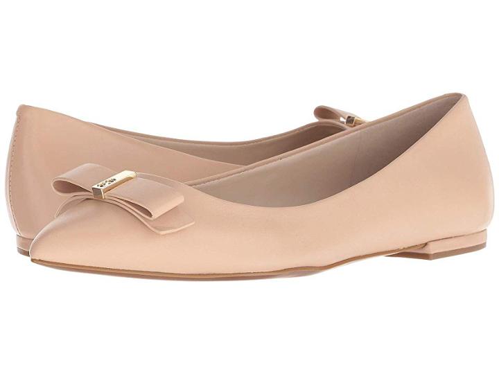 Cole Haan Elsie Bow Skimmer Ballet Flat (nude Leather) Women's Shoes