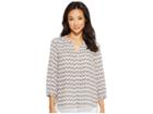Nydj Blouse W/ Pleated Back (flutterflies Primrose) Women's Blouse