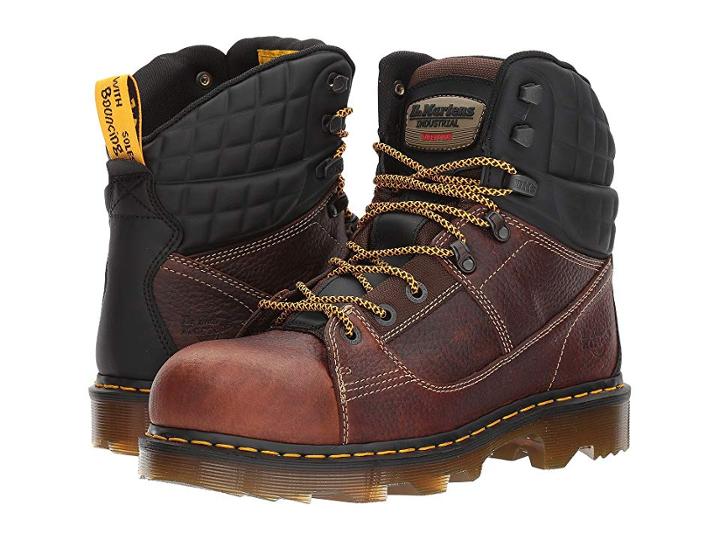 Dr. Martens Camber Alloy Toe (teak Industrial Bear/black Soft Rubbery) Boots