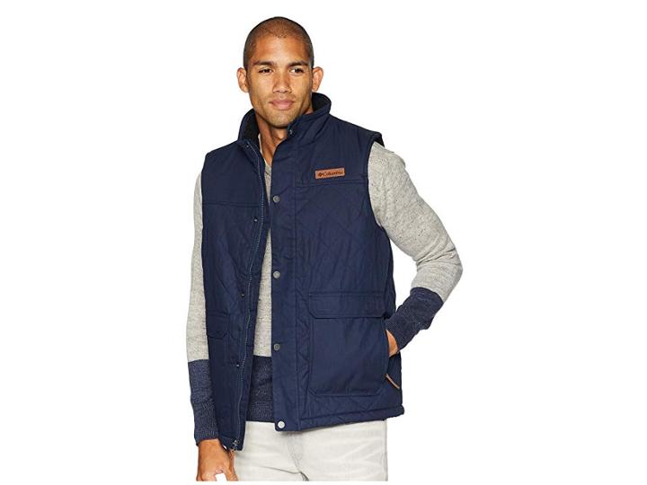 Columbia Menamins Passtm Quilted Vest (collegiate Navy) Men's Vest