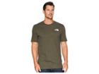 The North Face Short Sleeve Red Box Tee (new Taupe Green/tnf Black) Men's T Shirt