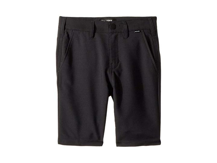 Hurley Kids Dri-fittm Chino Walkshorts (big Kids) (black) Boy's Shorts