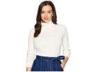 Lilla P Long Sleeve Turtleneck (ivory) Women's Sweater