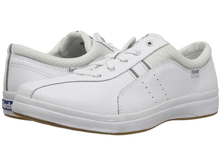 Keds Spirit Ii (white/silver) Women's Lace Up Casual Shoes