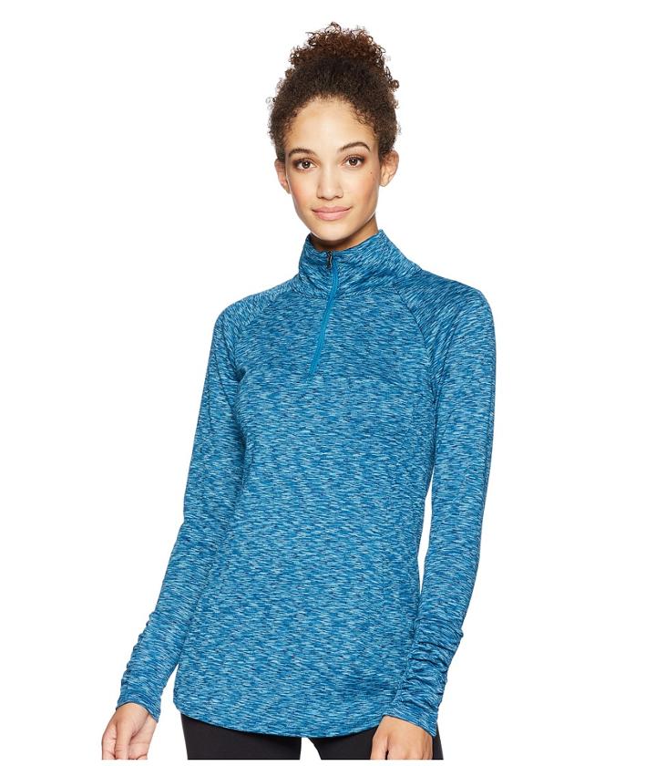 Columbia Outerspaced Iii Half Zip Top (lagoon) Women's Long Sleeve Pullover