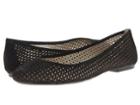 French Sole League (black Nubuck) Women's Flat Shoes