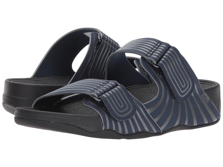 Fitflop Gogh Sport Slide Adjustable (midnight Navy) Men's Sandals