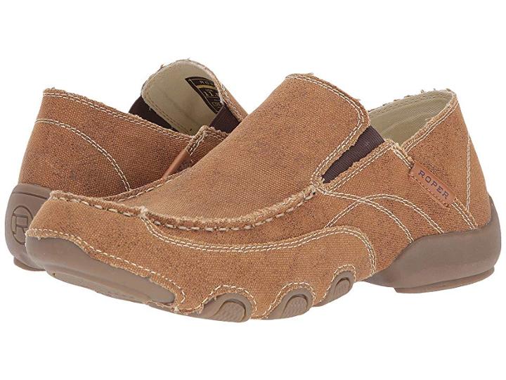 Roper Dougie (tan Canvas) Men's Shoes