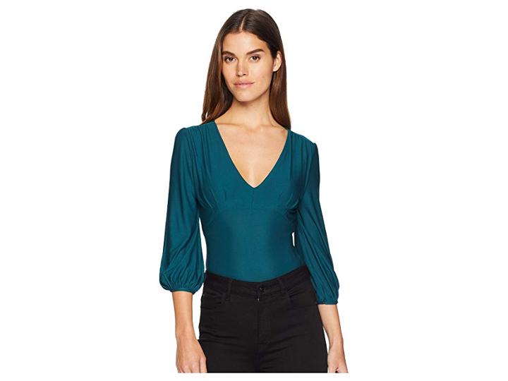 Bb Dakota Let It Happen Soft Knit Bodysuit (evergreen) Women's Jumpsuit & Rompers One Piece