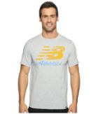 New Balance Flying Script Tee (athletic Grey) Men's T Shirt