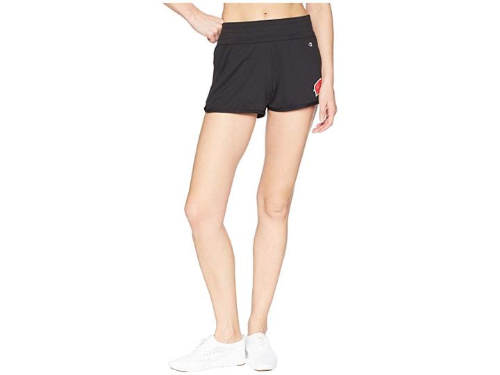 Champion College Wisconsin Badgers Endurance Shorts (black) Women's Shorts