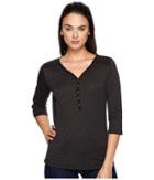 Kuhl Shasta 3/4 Sleeve Shirt (black) Women's Long Sleeve Pullover