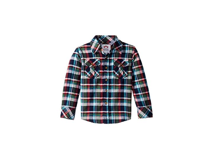 Appaman Kids Extra Soft Flannel Shirt With Elbow Detail (toddler/little Kids/big Kids) (vineyard Park Plaid) Boy's Clothing