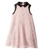 Lanvin Kids Sleeveless Lace Dress With Contrast Trim (little Kids/big Kids) (pink) Girl's Dress
