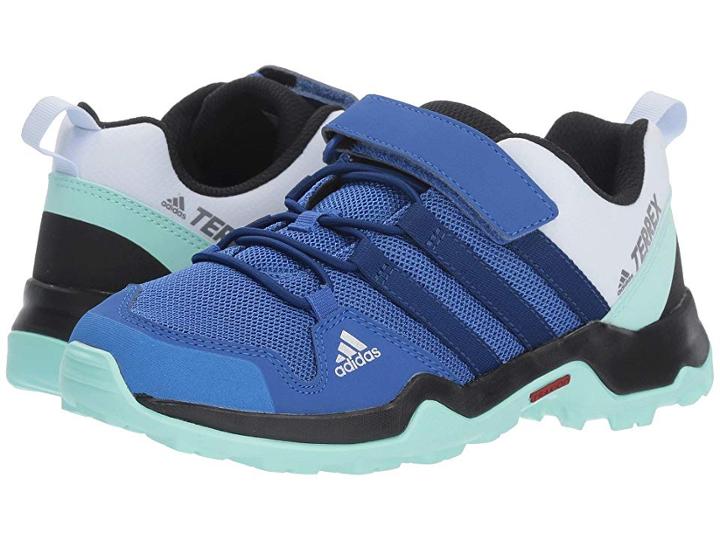 Adidas Outdoor Kids Terrex Ax2r Cf (little Kid/big Kid) (hi-res Blue/mystery Ink/clear Mint) Girls Shoes
