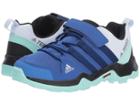 Adidas Outdoor Kids Terrex Ax2r Cf (little Kid/big Kid) (hi-res Blue/mystery Ink/clear Mint) Girls Shoes