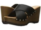 Callisto Of California Cinamon (black Leather) Women's Shoes