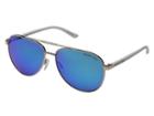 Michael Kors Hvar (rose Gold/blue Lens) Fashion Sunglasses