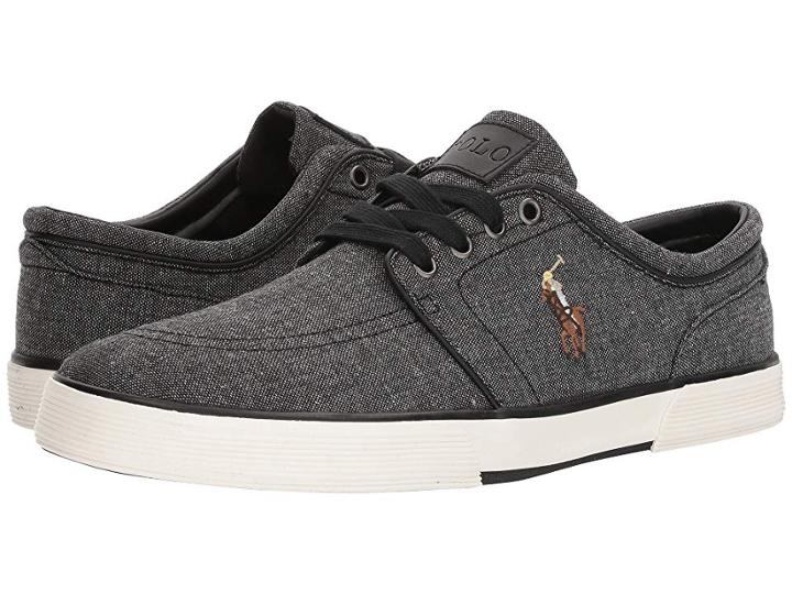 Polo Ralph Lauren Faxon Low (black 1) Men's Lace Up Casual Shoes
