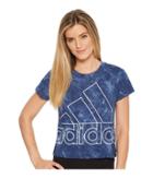 Adidas Sport Id Slim Tee (noble Indigo) Women's T Shirt