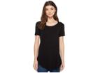 American Rose Ember Short Sleeve Round Neck Top (black) Women's Clothing